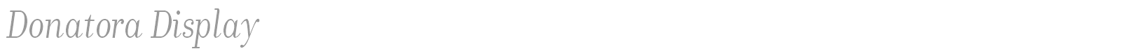 Donatora Display font preview